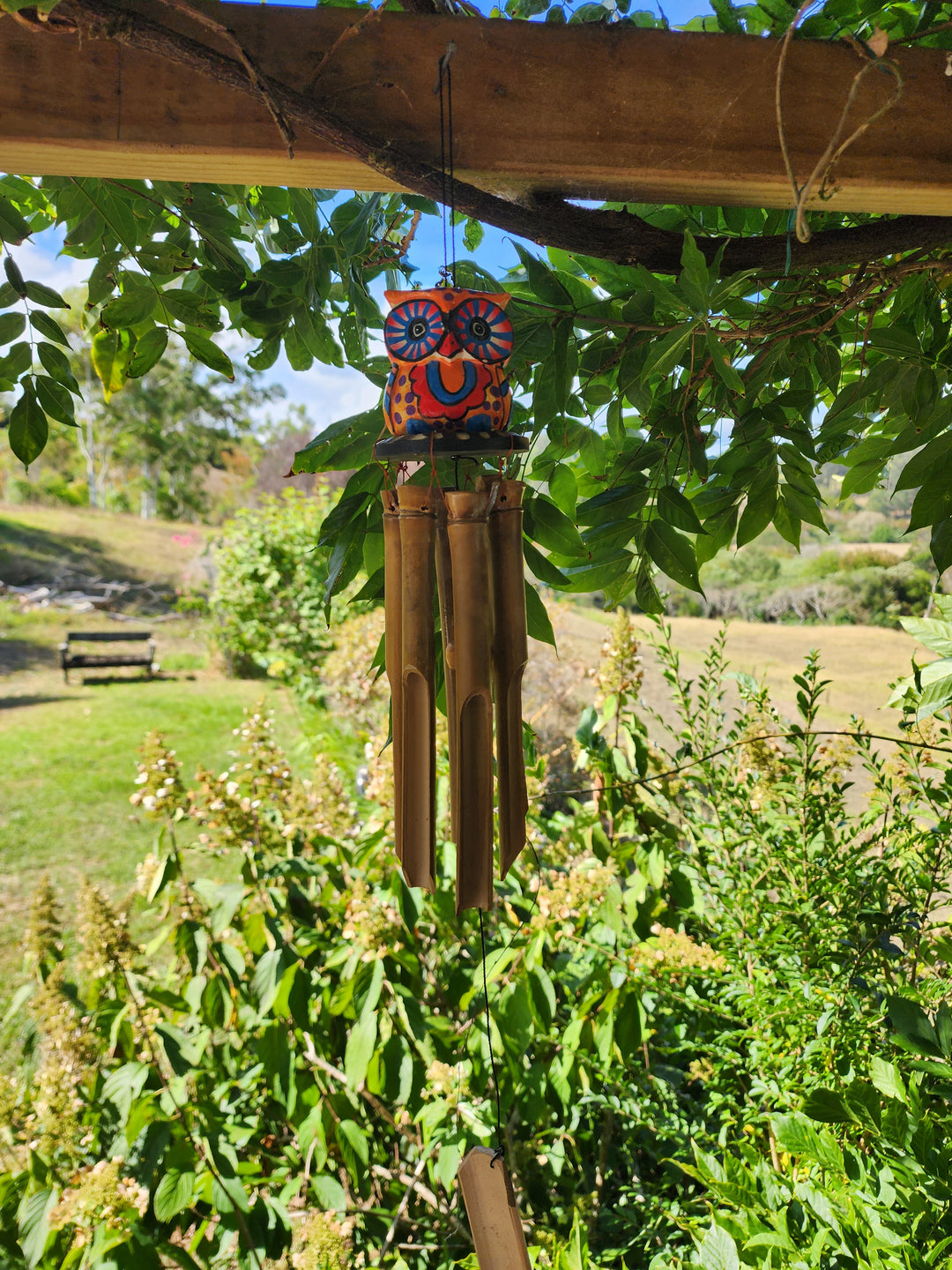 Owl 7cm Bamboo Windchime