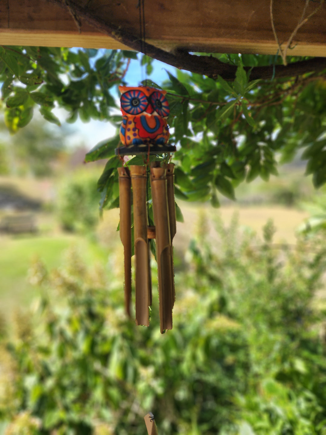 Owl 7cm Bamboo Windchime