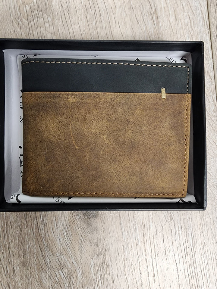 Gents 2 Tone Leather Wallet