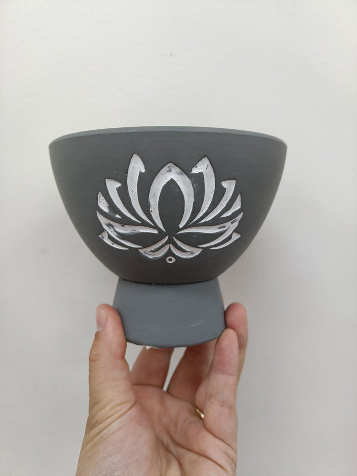 Terracotta Lotus Smudge Bowl