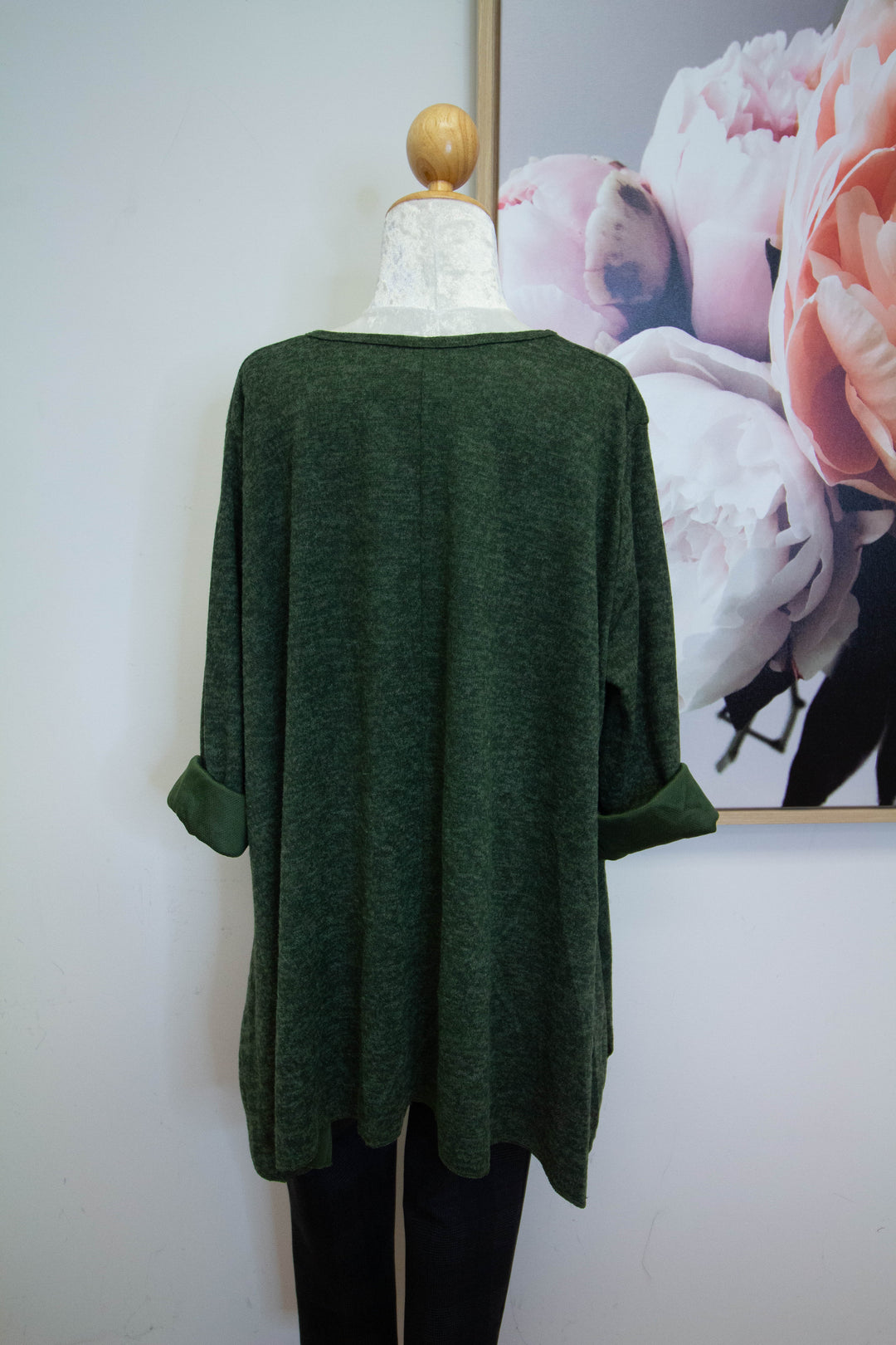 Italian jumper - Bicycle top - Green - Back